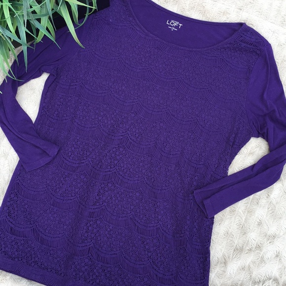 LOFT Tops - ❤️5/$13 Loft lacey tee